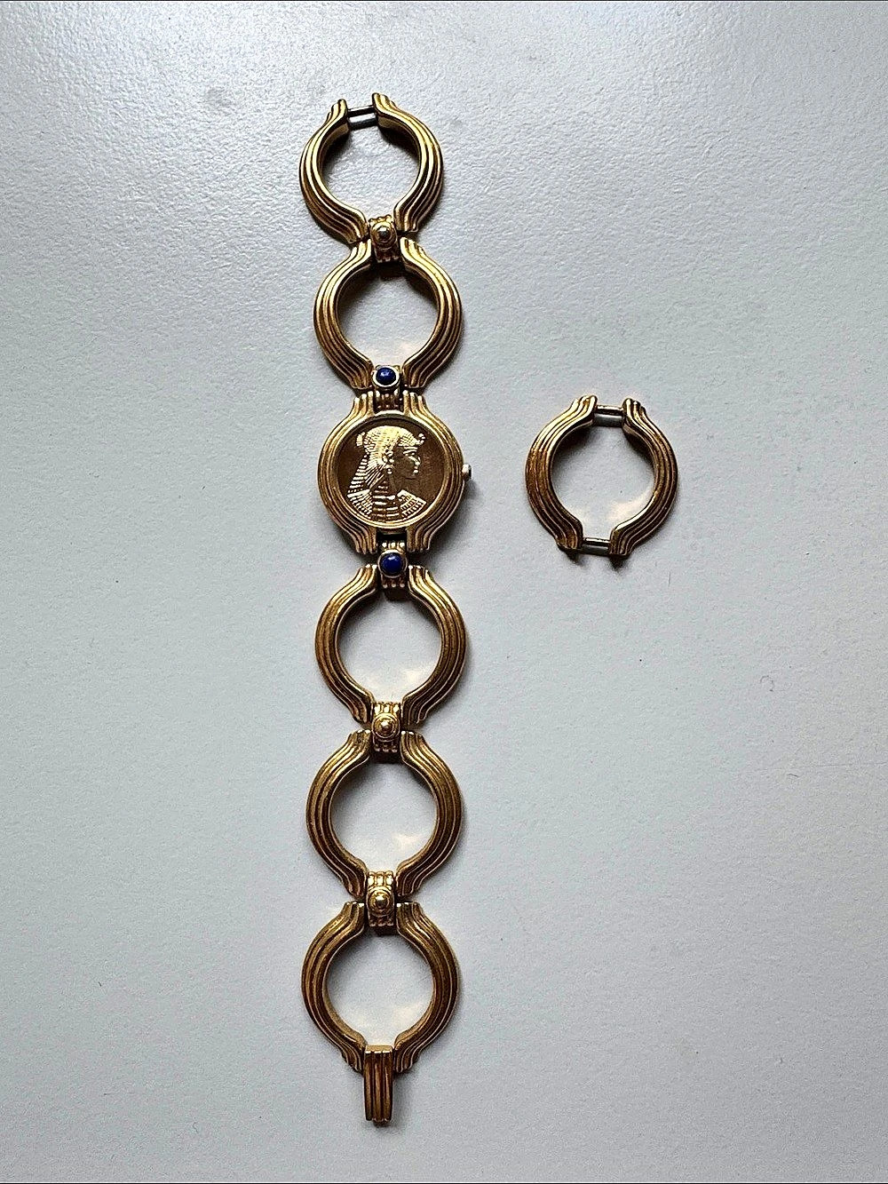 Vintage The Franklin Mint Cleopatra Bracelet Watch